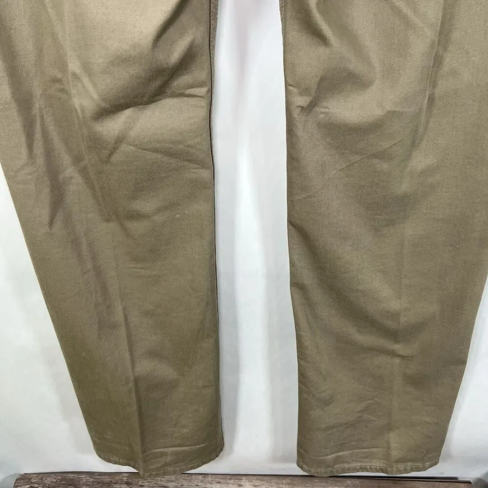 Levi's 559 Relaxed Fit Straight Leg Jeans Mens Size 42x34 Beige Tan White Tab